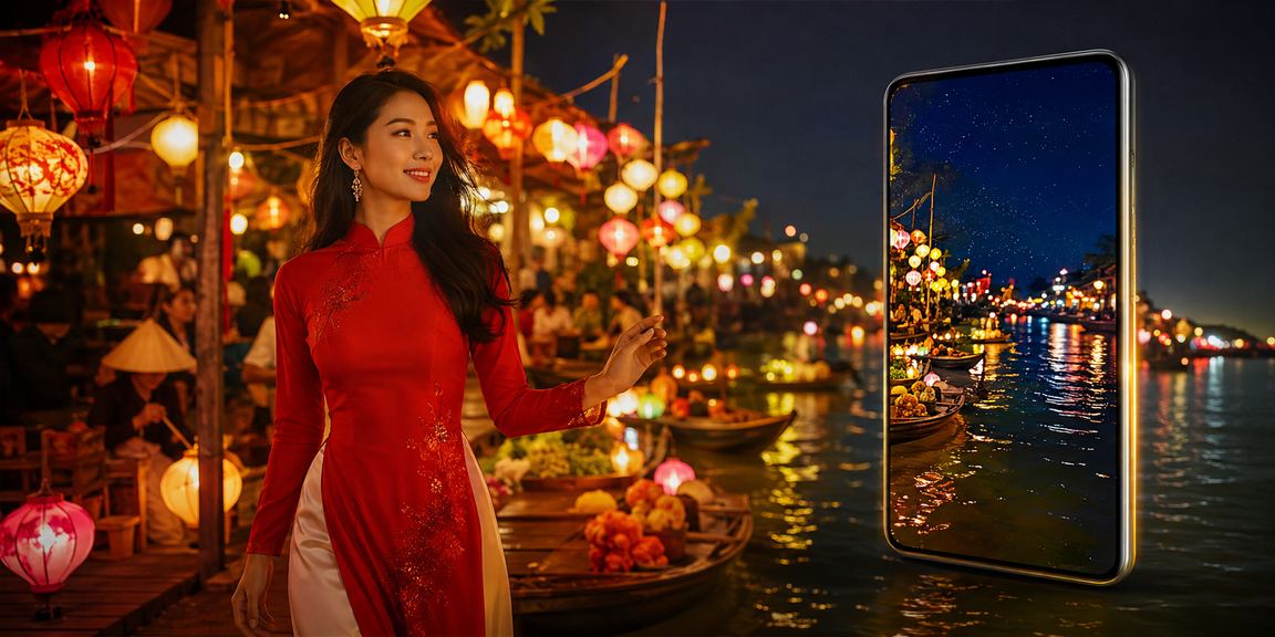 Trải nghiệm ứng dụng cá cược tại Hội An với trang phục áo dài